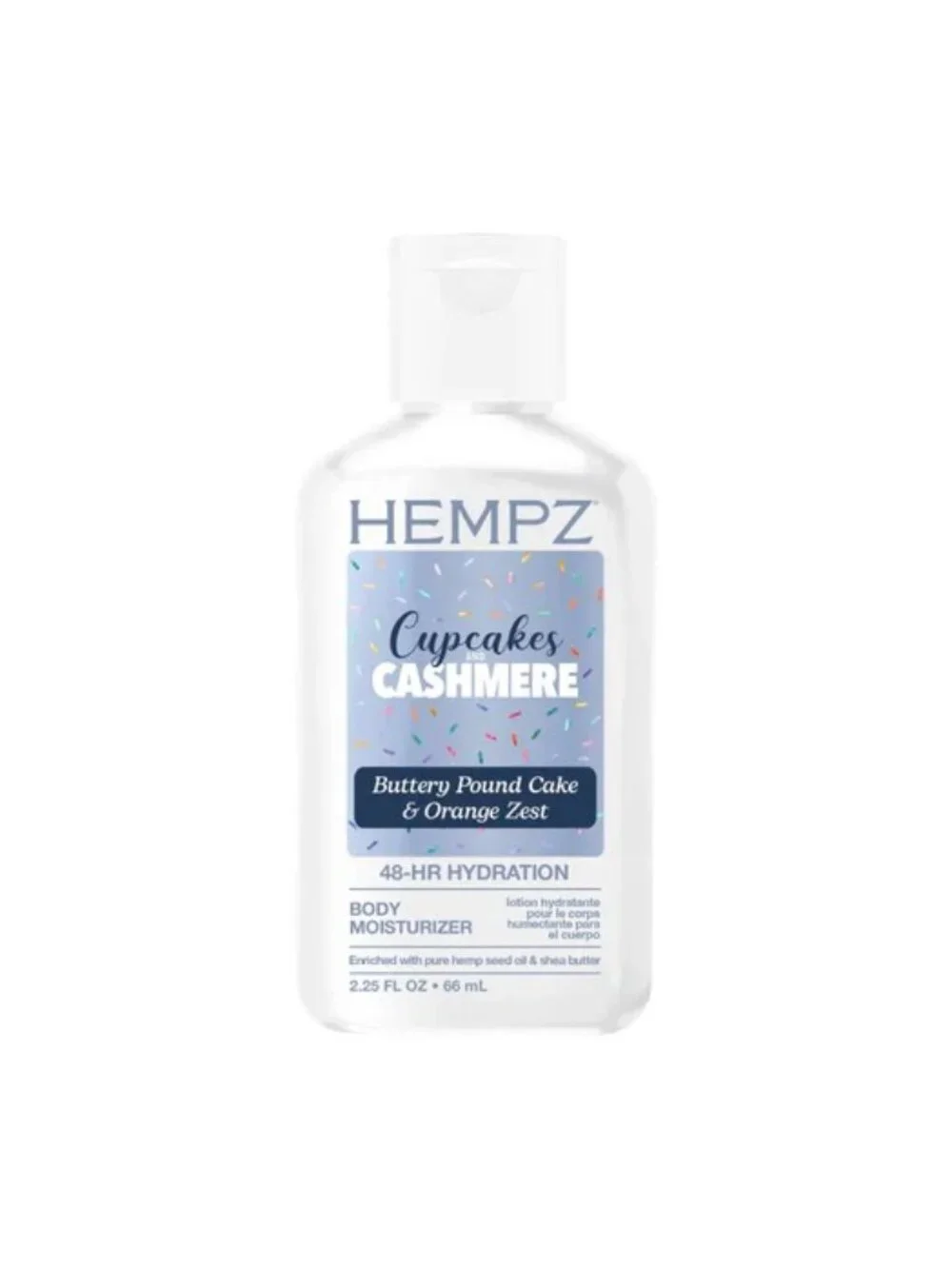Hempz Cupcakes & Cashmere Moisturizing Body Lotion MINI 2.25 oz